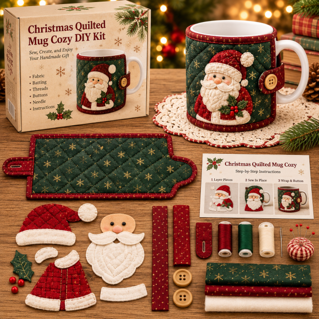 Christmas Mug Cozy Sewing Kit