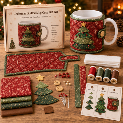 Christmas Mug Cozy Sewing Kit